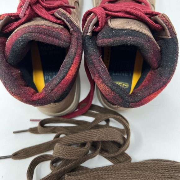 Keen Kids Brown and Red Boots - Picture 9 of 11